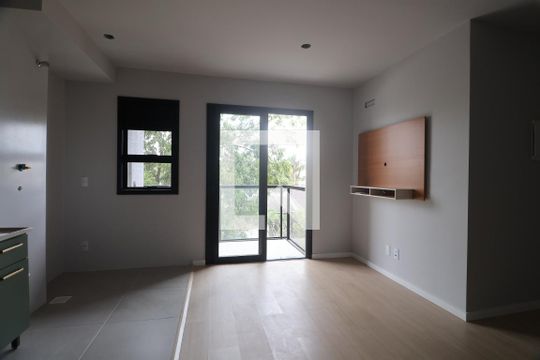 Sala/Cozinha de apartamento para alugar com 2 quartos, 49m² em Centro, Canoas