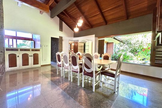 Sala de Jantar de casa de condomínio para alugar com 5 quartos, 555m² em Santo Antonio de Lisboa, Florianópolis