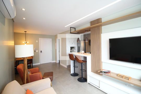 Sala de apartamento à venda com 1 quarto, 48m² em Bela Vista, Porto Alegre