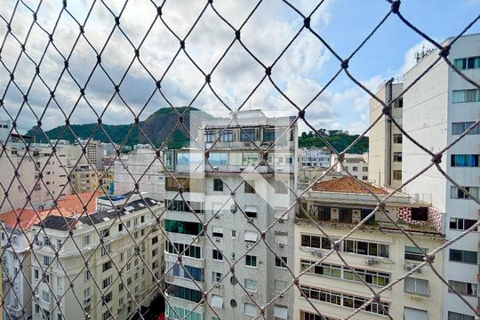 Vista Sala/Quarto de apartamento para alugar com 1 quarto, 50m² em Copacabana, Rio de Janeiro