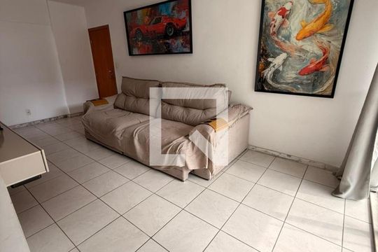 Sala de apartamento à venda com 2 quartos, 57m² em Chácaras, Betim