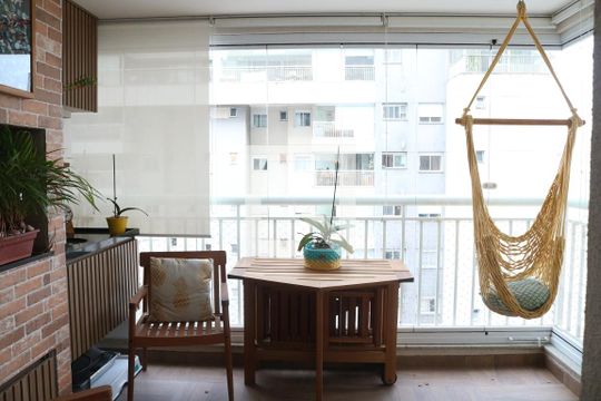 Varanda de apartamento para alugar com 2 quartos, 70m² em Parque Industrial Tomas Edson, São Paulo