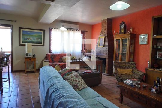 Sala  de casa de condomínio à venda com 5 quartos, 450m² em Nonoai, Porto Alegre