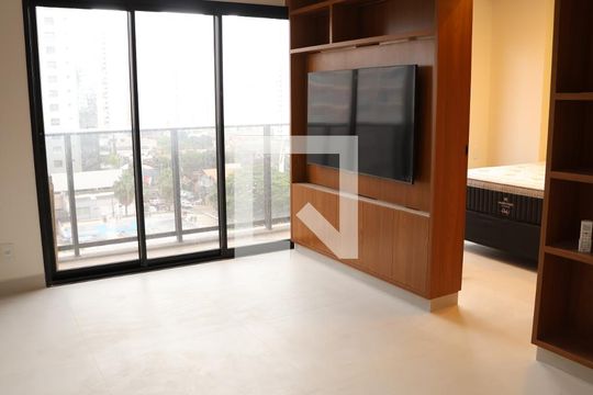 Sala de TV de apartamento à venda com 1 quarto, 50m² em Setor Marista, Goiânia