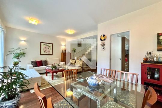 Sala de Estar de casa de condomínio à venda com 4 quartos, 181m² em Vila Nova Caledonia, São Paulo