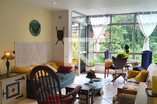 Sala de apartamento para alugar com 3 quartos, 120m² em São Conrado, Rio de Janeiro
