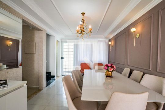Sala de Jantar de casa de condomínio à venda com 4 quartos, 150m² em Utinga, Santo André