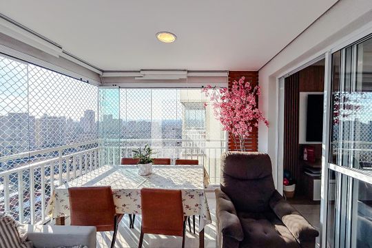 Varanda de apartamento à venda com 3 quartos, 103m² em Tatuapé, São Paulo