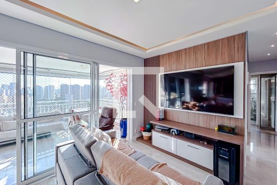 Sala de apartamento à venda com 3 quartos, 103m² em Tatuapé, São Paulo