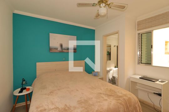 Suíte de apartamento à venda com 2 quartos, 57m² em Vila Camilópolis, Santo André