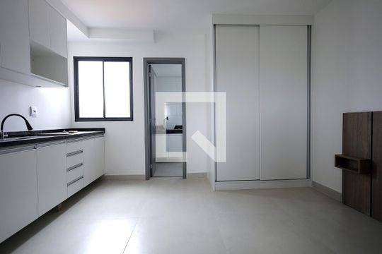 Sala, Cozinha, Quarto de apartamento à venda com 1 quarto, 23m² em Vila Sao Pedro, Santo André