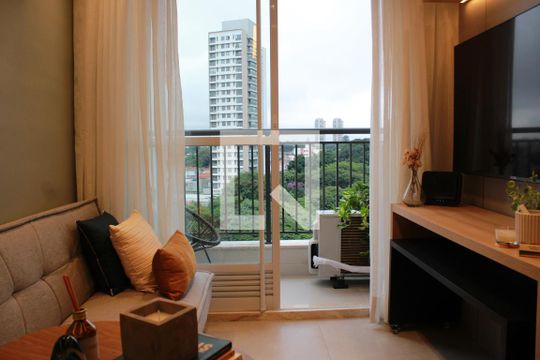 Sala de apartamento à venda com 1 quarto, 27m² em Vila São José, São Paulo