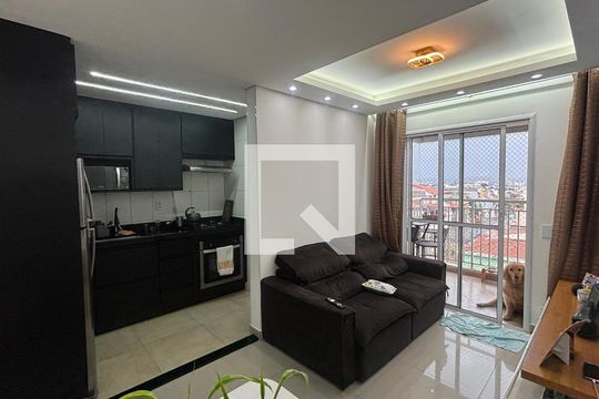 Sala - Sala de Jantar de apartamento à venda com 2 quartos, 50m² em Vila Curuçá, Santo André