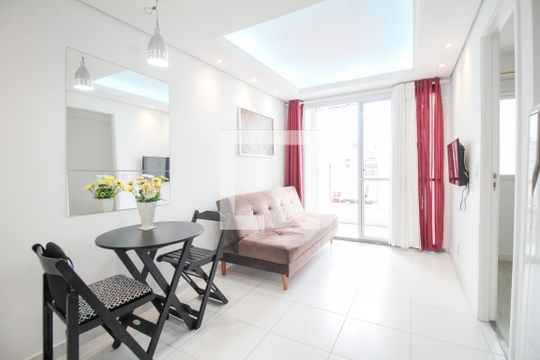 Sala/Cozinha de apartamento à venda com 1 quarto, 32m² em Belém, São Paulo
