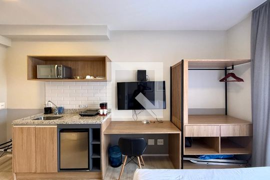 Quarto  de kitnet/studio à venda com 1 quarto, 22m² em Jardim das Acacias, São Paulo