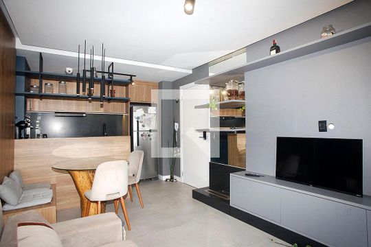 Sala de apartamento para alugar com 1 quarto, 45m² em Rio Branco, Porto Alegre