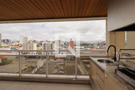 Varanda Gourmet de apartamento para alugar com 3 quartos, 128m² em Centro, Santo André