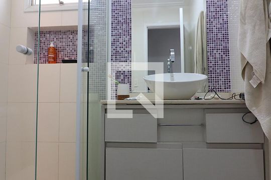 Quarto 1 - Suíte Banheiro  de apartamento à venda com 2 quartos, 80m² em Centro, São Bernardo do Campo