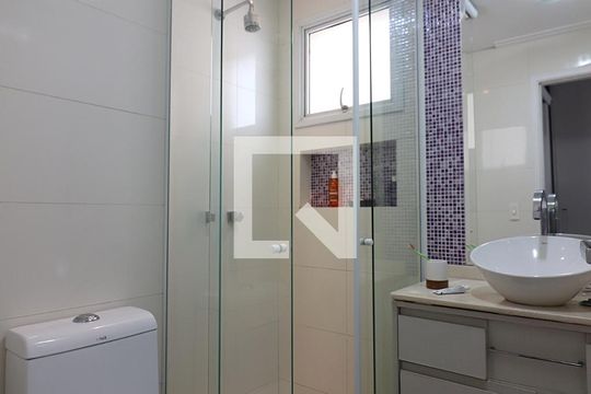 Quarto 1 - Suíte Banheiro  de apartamento à venda com 2 quartos, 80m² em Centro, São Bernardo do Campo