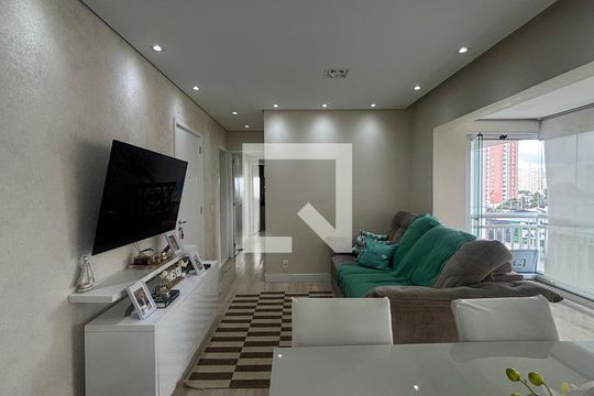 Sala - Sala de Jantar de apartamento à venda com 3 quartos, 80m² em Vila Homero Thon, Santo André