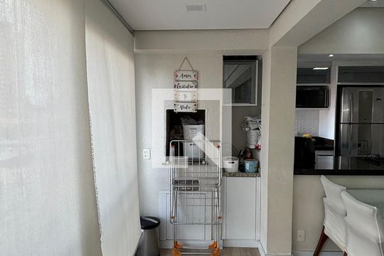 Sala - Sala de Jantar Varanda de apartamento à venda com 3 quartos, 80m² em Vila Homero Thon, Santo André