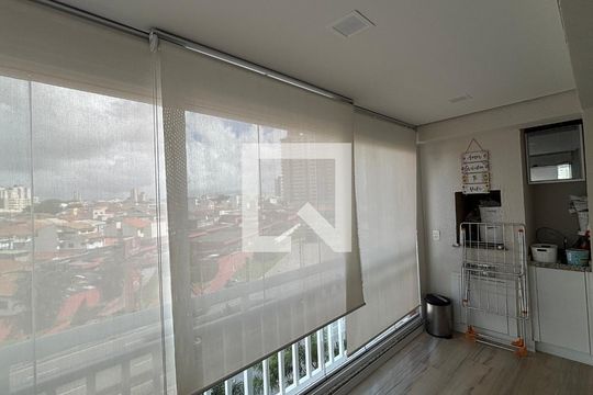 Sala - Sala de Jantar Varanda de apartamento à venda com 3 quartos, 80m² em Vila Homero Thon, Santo André
