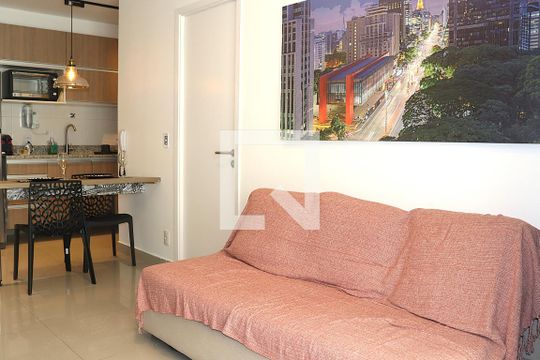 Sala de apartamento à venda com 1 quarto, 38m² em Consolação, São Paulo