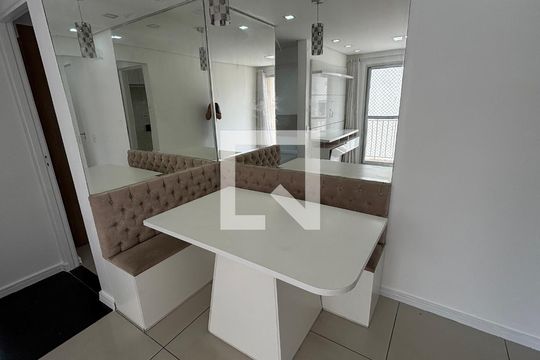 Sala - Sala de Jantar  de apartamento à venda com 2 quartos, 47m² em Vila Homero Thon, Santo André