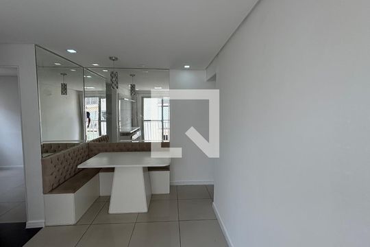 Sala - Sala de Jantar  de apartamento à venda com 2 quartos, 47m² em Vila Homero Thon, Santo André