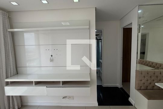 Sala - Sala de Jantar  de apartamento à venda com 2 quartos, 47m² em Vila Homero Thon, Santo André
