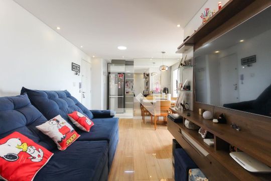 Sala de apartamento para alugar com 2 quartos, 52m² em Vila Santana, São Paulo