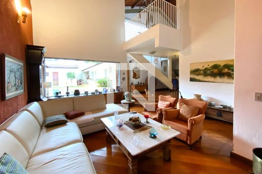 Sala de casa à venda com 5 quartos, 420m² em Belvedere, Belo Horizonte