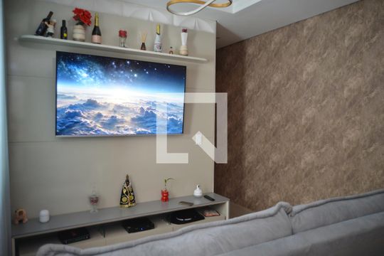 Sala de apartamento para alugar com 2 quartos, 72m² em Vila Valparaíso, Santo André