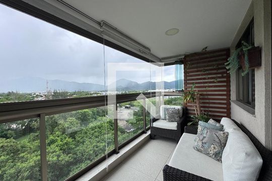 Varanda de apartamento à venda com 3 quartos, 84m² em Recreio dos Bandeirantes, Rio de Janeiro