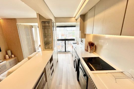 Sala/Cozinha de apartamento à venda com 2 quartos, 55m² em Jardim Sao Paulo(zona Norte), São Paulo