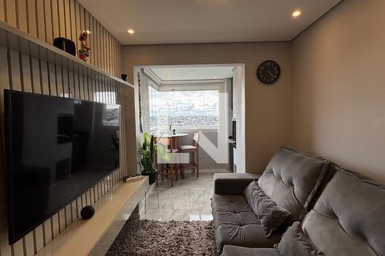 Sala - Sala de Jantar de apartamento para alugar com 2 quartos, 55m² em Vila Tibiriçá, Santo André