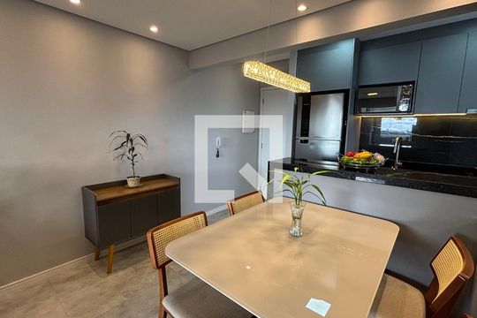 Sala - Sala de Jantar de apartamento para alugar com 2 quartos, 55m² em Vila Tibiriçá, Santo André