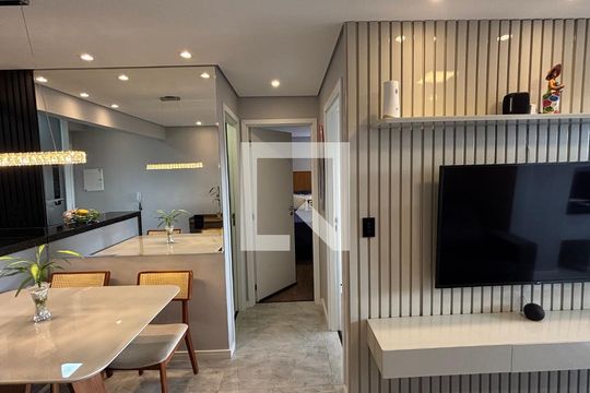 Sala - Sala de Jantar de apartamento para alugar com 2 quartos, 55m² em Vila Tibiriçá, Santo André