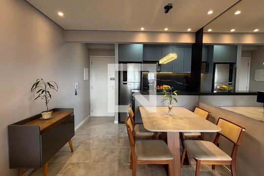 Sala - Sala de Jantar de apartamento para alugar com 2 quartos, 55m² em Vila Tibiriçá, Santo André
