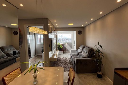 Sala - Sala de Jantar de apartamento para alugar com 2 quartos, 55m² em Vila Tibiriçá, Santo André