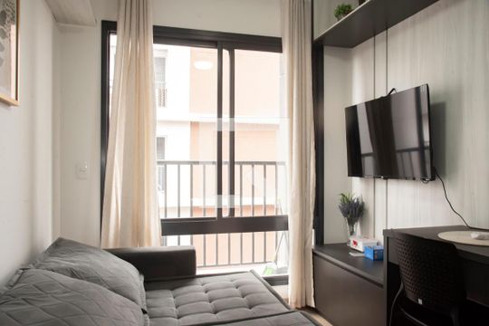 Sala de kitnet/studio à venda com 1 quarto, 28m² em Mirandópolis, São Paulo