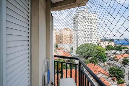 Varanda da suíte de apartamento à venda com 3 quartos, 83m² em Vila Caminho do Mar, São Bernardo do Campo