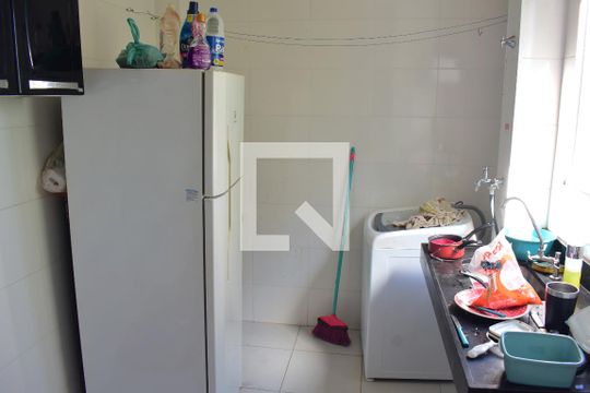 Cozinha e Área de Serviço de apartamento para alugar com 2 quartos, 50m² em Chácaras Hipica, Ribeirão Preto
