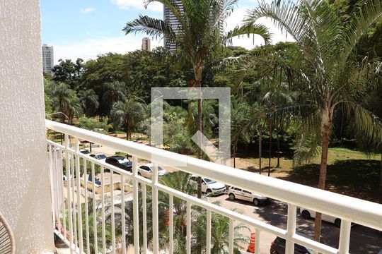 Vista da Sacada da Sala/cozinha de apartamento à venda com 1 quarto, 62m² em Jardim Goiás, Goiânia