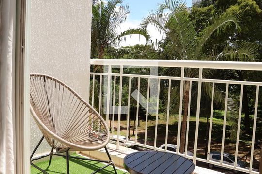 Vista da Sacada da Sala/cozinha de apartamento à venda com 1 quarto, 62m² em Jardim Goiás, Goiânia