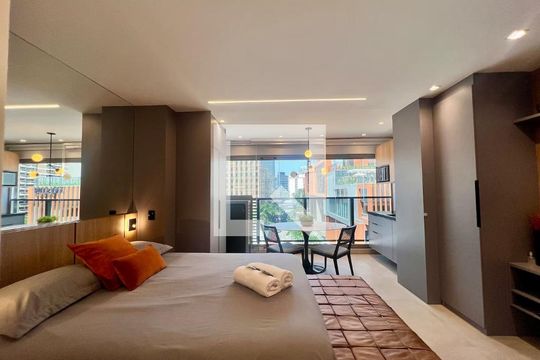 Studio de kitnet/studio para alugar com 1 quarto, 29m² em Itaim Bibi, São Paulo