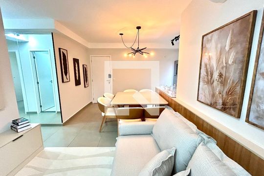 Sala de apartamento à venda com 2 quartos, 69m² em Vila Rosalia, Guarulhos