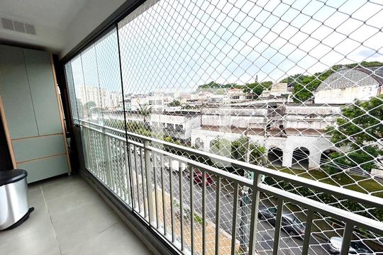 Varanda da Sala de apartamento à venda com 2 quartos, 69m² em Vila Rosalia, Guarulhos