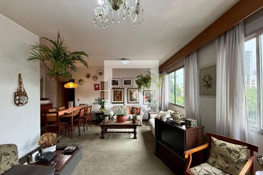 Sala de apartamento à venda com 3 quartos, 112m² em Santo Amaro, São Paulo