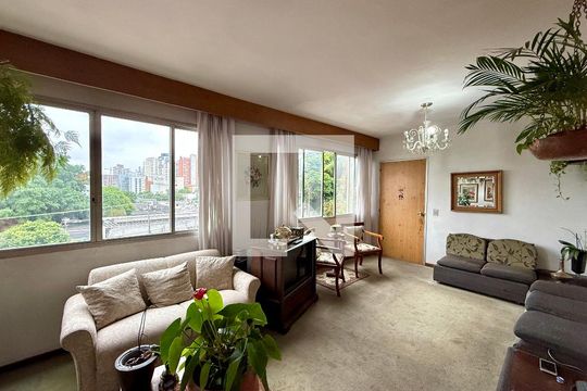 Sala de apartamento à venda com 3 quartos, 112m² em Santo Amaro, São Paulo